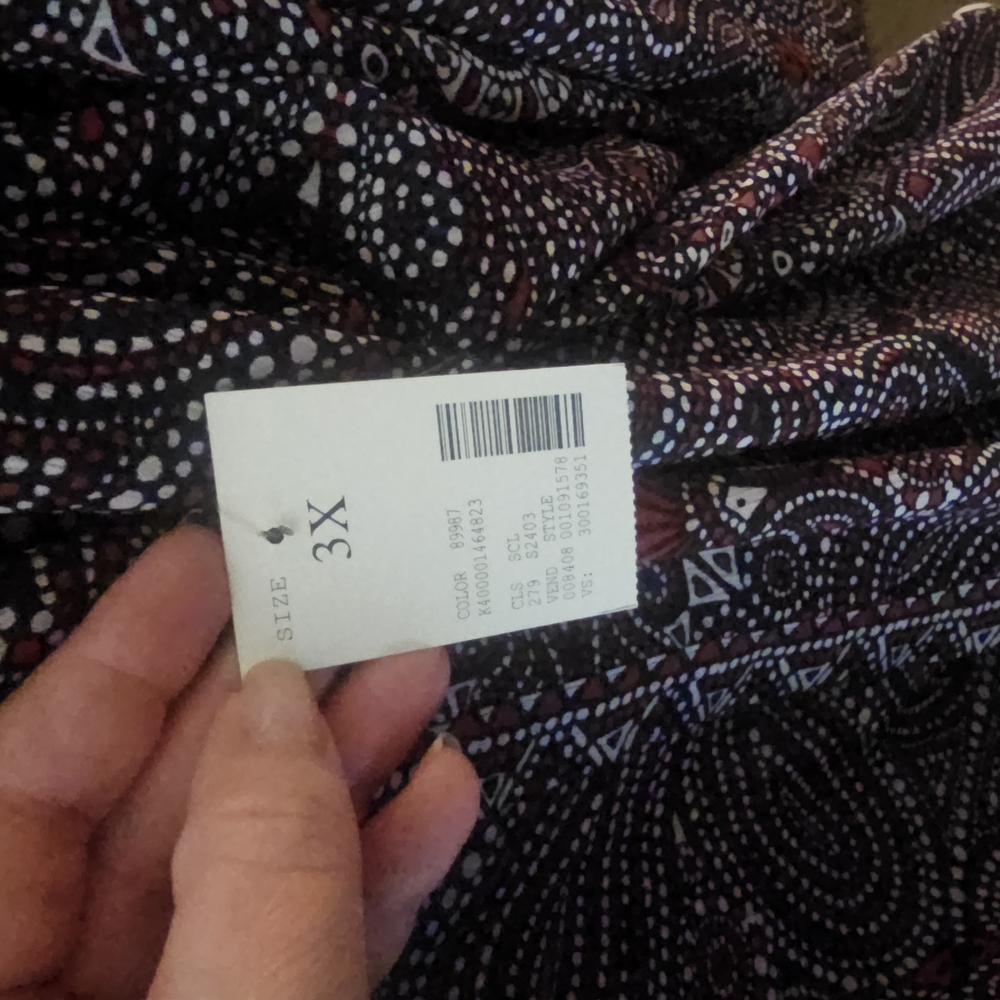 Paisley Patterned Open Front Cardigan - Picture 6 of 8